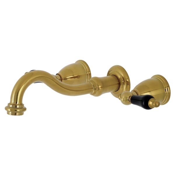 KS3127PKL Duchess Two-Handle Wall Mount Bathroom Faucet, Brushed Brass